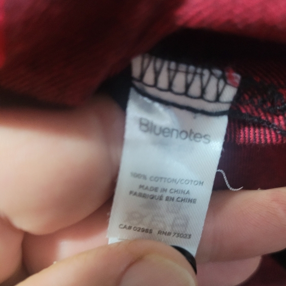 Bluenotes Buffalo Plaid Check Hooded Button Up Shirt L - Picture 4 of 7